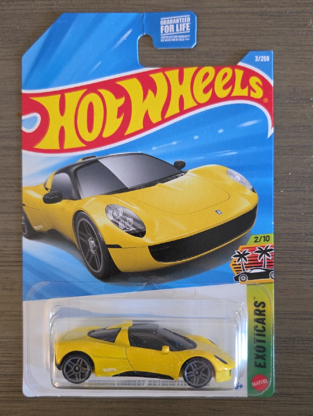 Hot Wheels Yellow Exotic Sports Car - Mini Die-Cast Vehicle